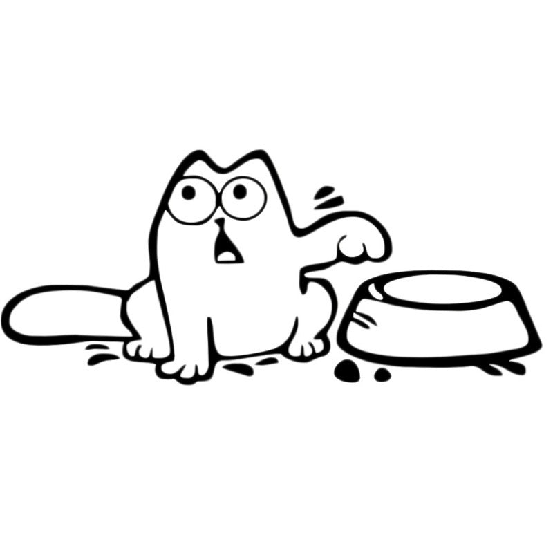 Creative Hungry Cat Automobile Sticker Special Decoration