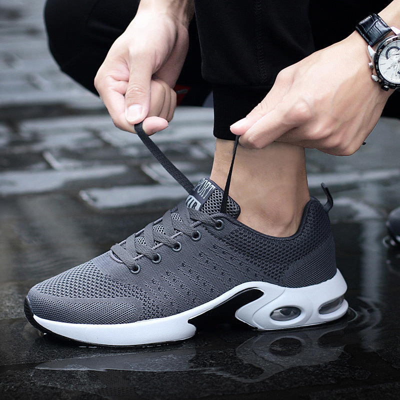 Los nuevos zapatos deportivos de moda all-match fly weaving zapatos para correr, transpirables y cómodos zapatos de cojín de aire en nombre de