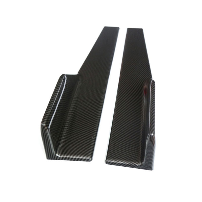 Modified side skirt for automobile
