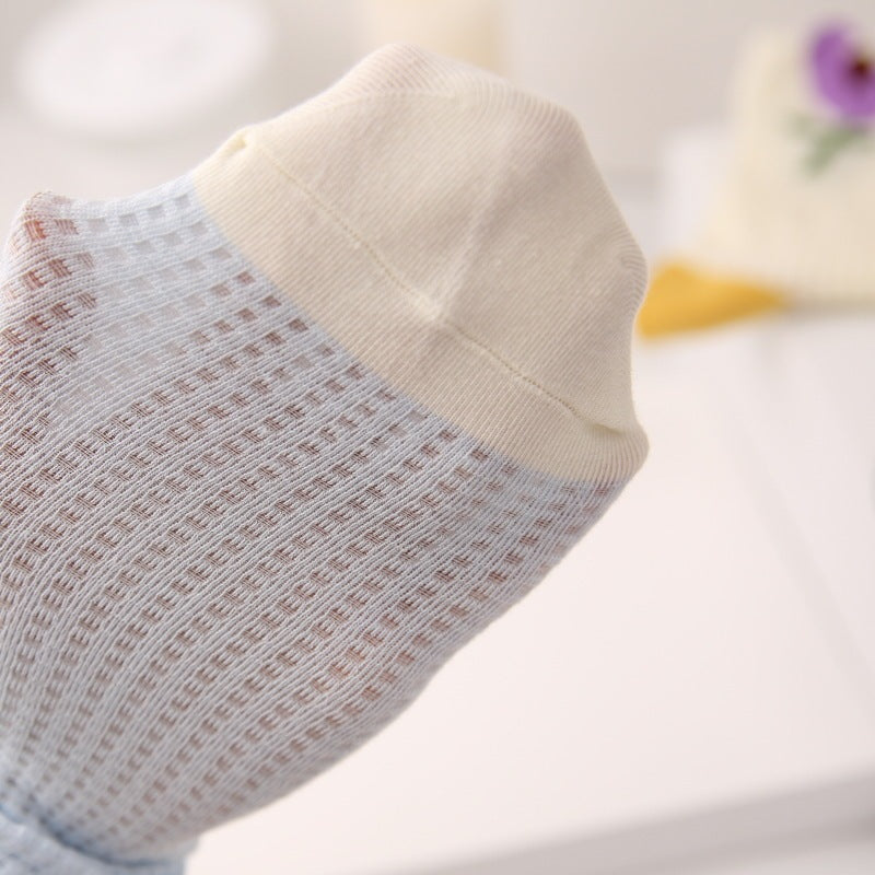 Women's Thin All-match Mid-tube Mesh Three-dimensional Trendy Socks