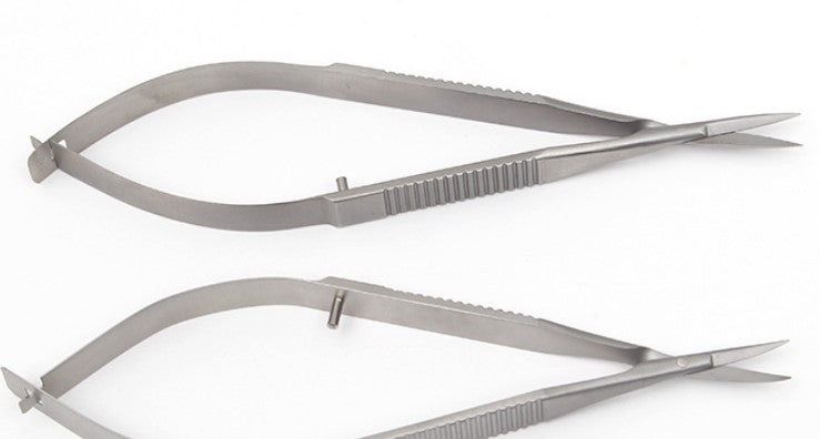 Corneal Scissors Ophthalmic Microinstruments With Flat Handle For Dismantling Stitches