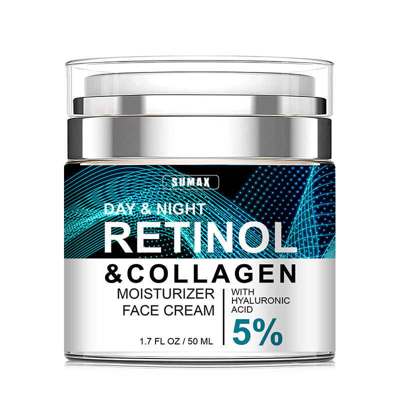 Advanced Retinol Collagen Cream For Face With 5 Hyaluronic Acid Anti-Aging Cream Anti Wrinkle Reduce Fine Lines Lifting And Firming Cream 24-Hour Facial Care Suitable For All Skin Types