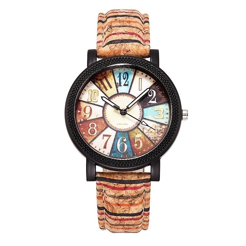 Reloj de pulsera de cuarzo para mujer de cuero Vintage Casual reloj de regalo