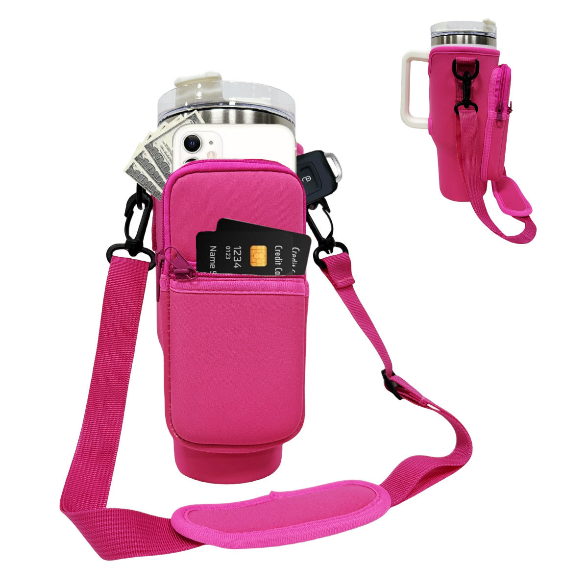 Printed Neoprene Rubber Cup Sleeve Bags