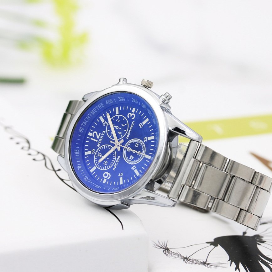 Reloj de banda de acero de regalo Blu-ray