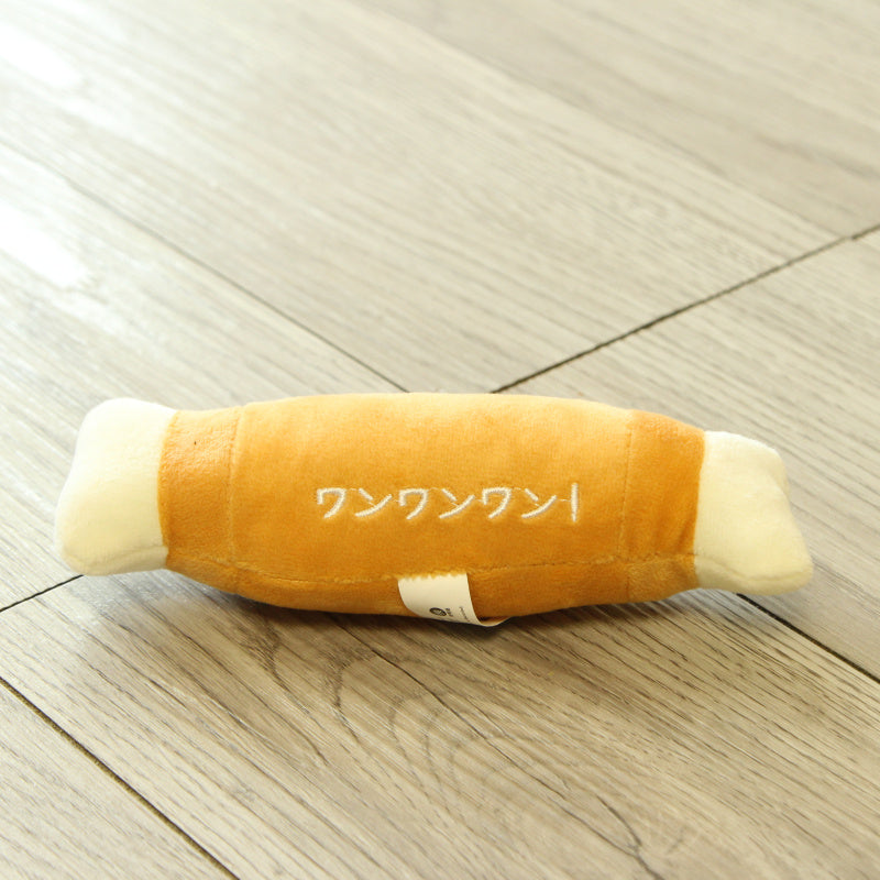 Dog French Afternoon Tea Sound Plush Molar Toy