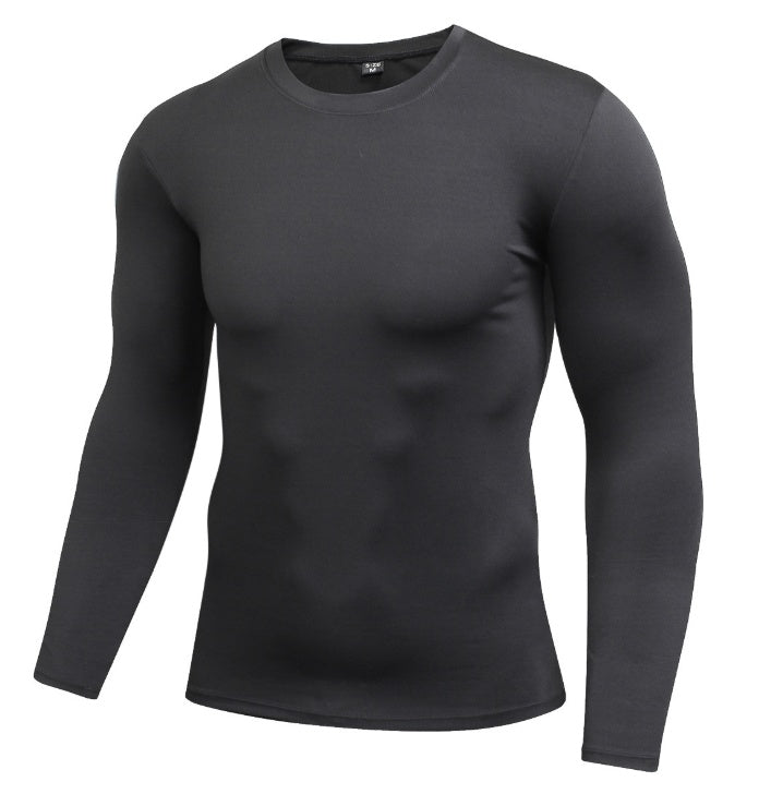 Camiseta ajustada sólida de secado rápido para hombre