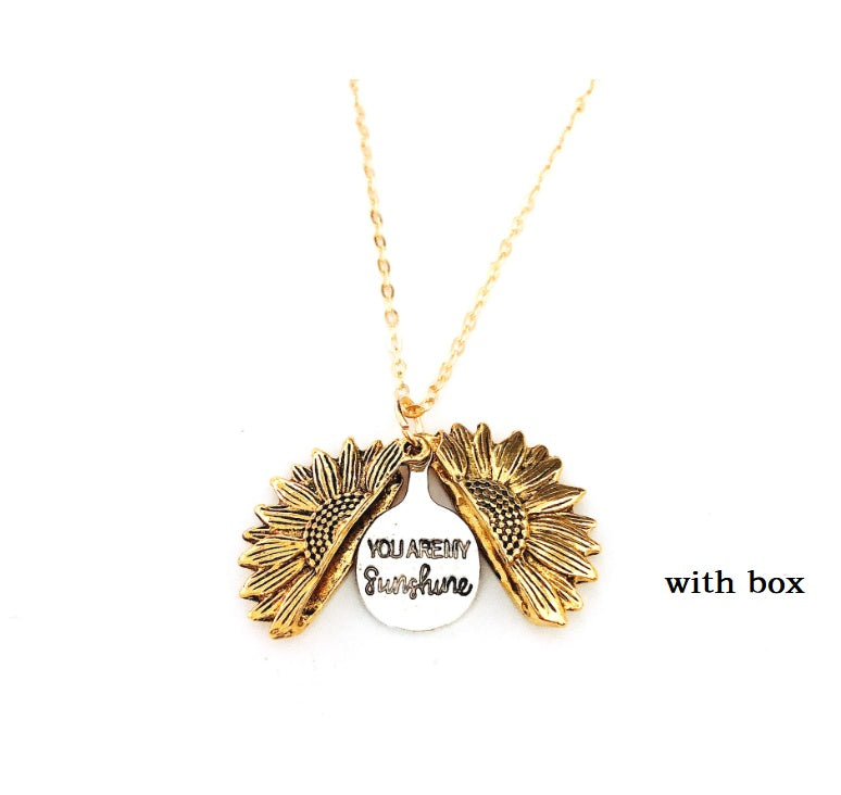 Collar de doble LETRAS DE GIRASOL