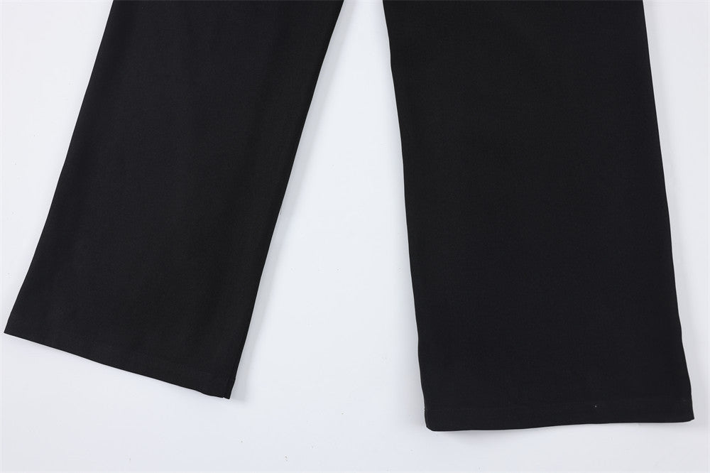 Loose Solid Color Casual Trousers For Men
