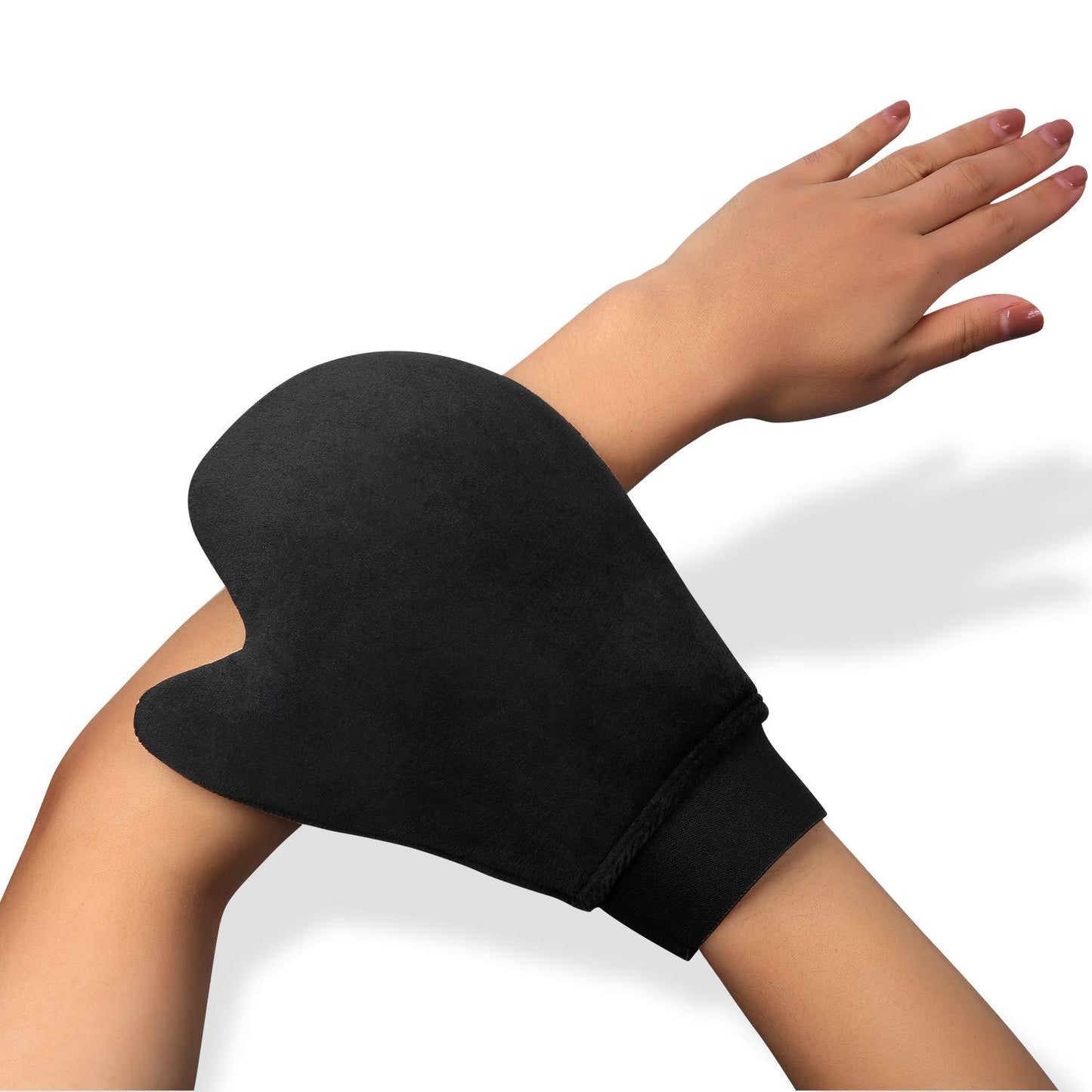Flocking tanning oiled moisture-proof gloves