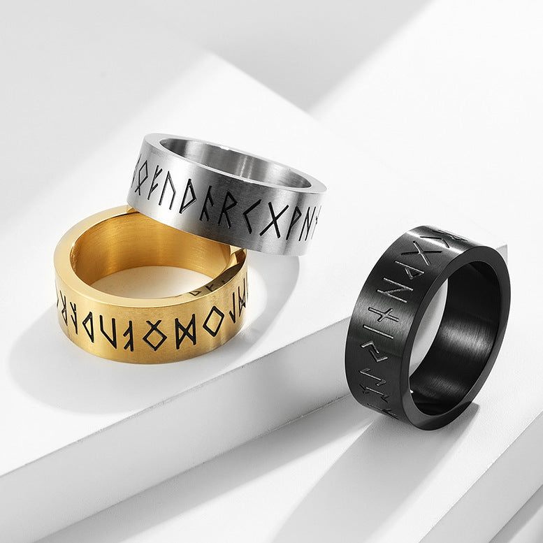 Anillo de titanio de acero mate cepillado para hombre y mujer pulseras