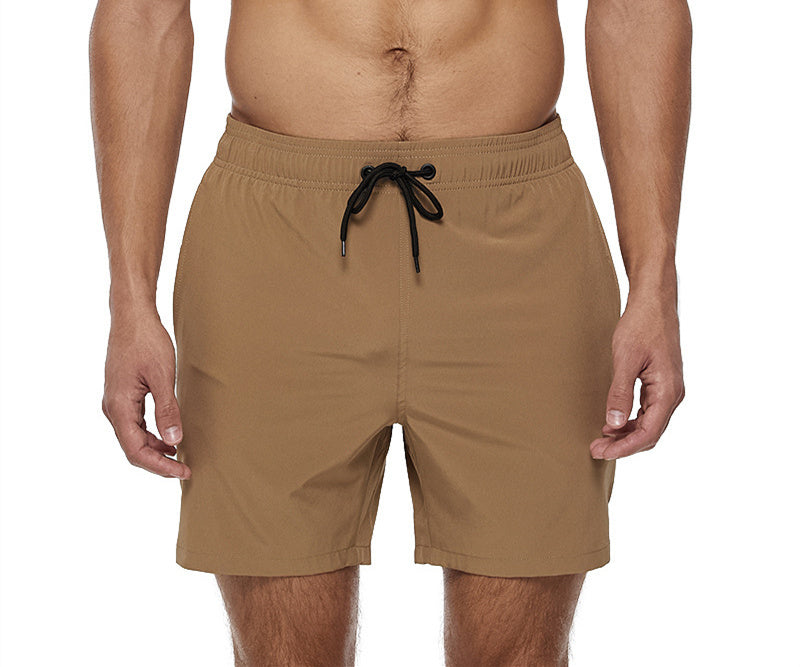 Men's Casual Solid Color Quarter Beach Pants