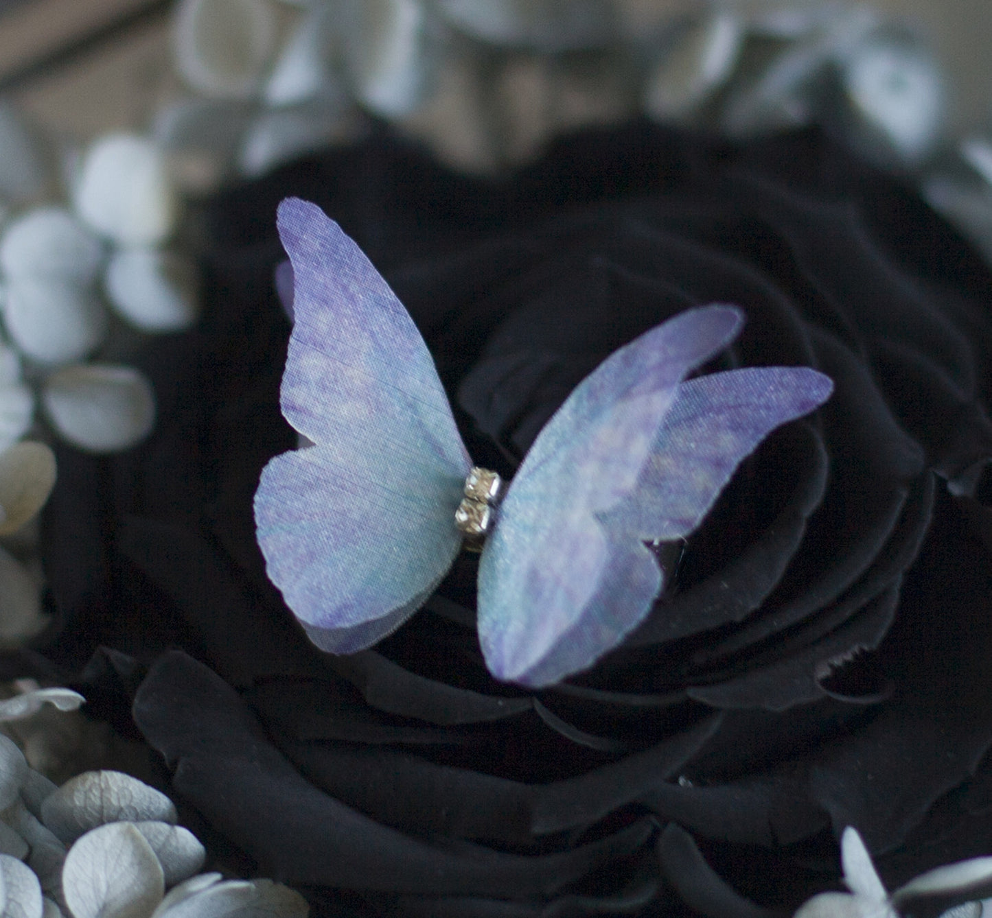 National Style Tulle Butterfly Hairpin Hem