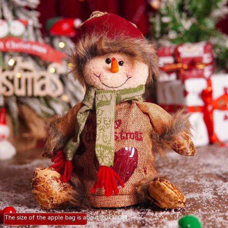 Christmas Eve Apple Gift Box Desktop Doll Ornaments