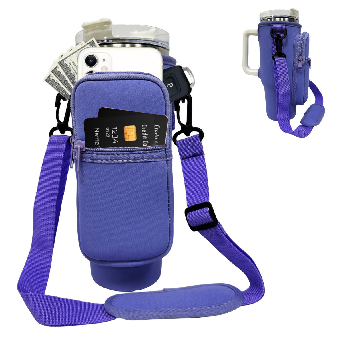 Printed Neoprene Rubber Cup Sleeve Bags