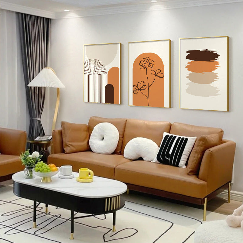 Decorative Painting Of The Living Room Sofa Background