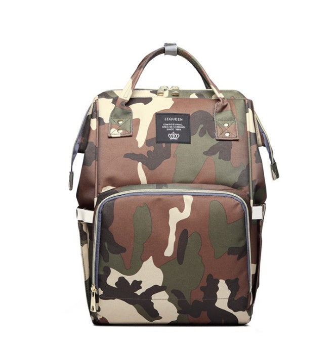 LEQUEEN bolsa de pañales de gran capacidad momia de lactancia mochilas de viaje cochecito de bebé cuidado del bebé maternidad bolso impermeable USB