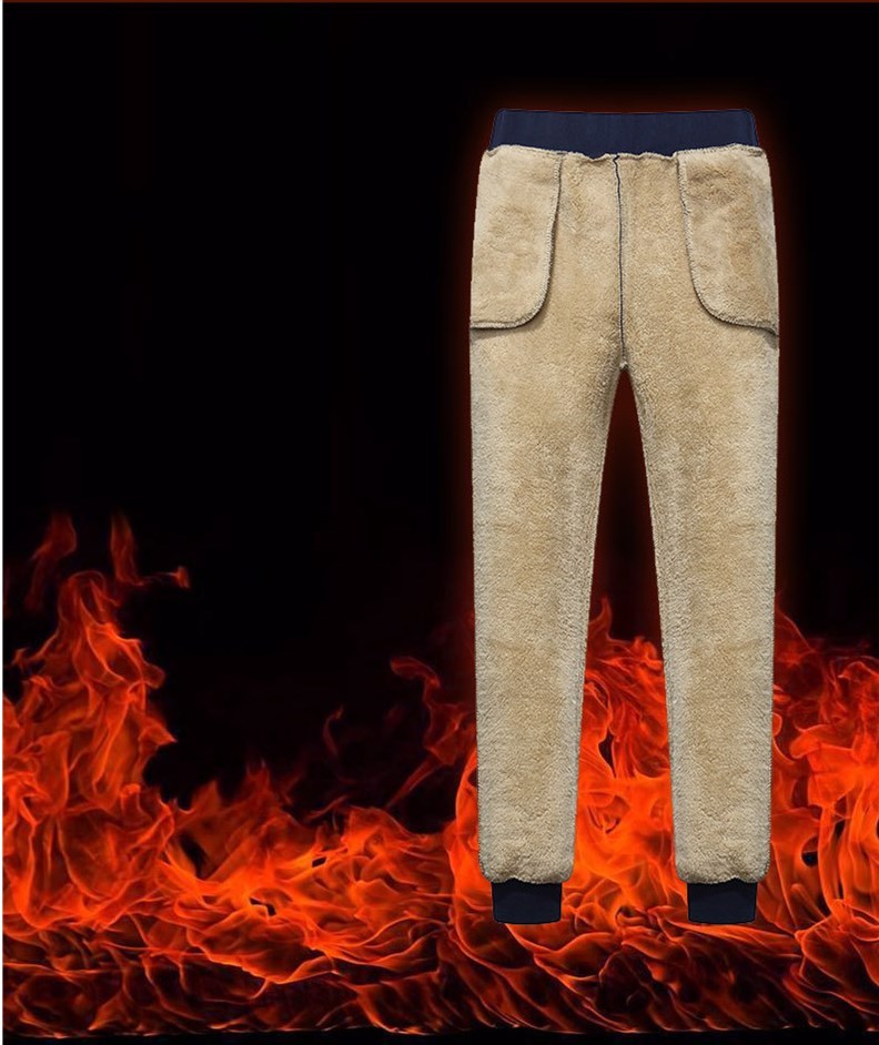 Heating thermal pants men's casual pants
