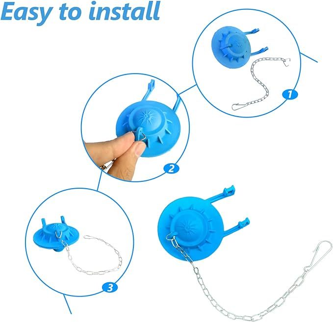 10 Pcs Toilet Handle Chain, Universal Toilet Stopper Flapper Chain Replacement Kit, Stainless Steel Toilet Flush Flapper Arm Lift Chain For Most Toilet Flappers