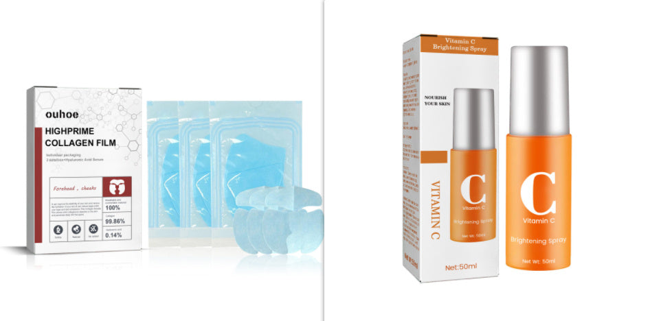 Collagen Film Fade Wrinkles Skin Plump Moisturizing Eye Skin Rejuvenation Film