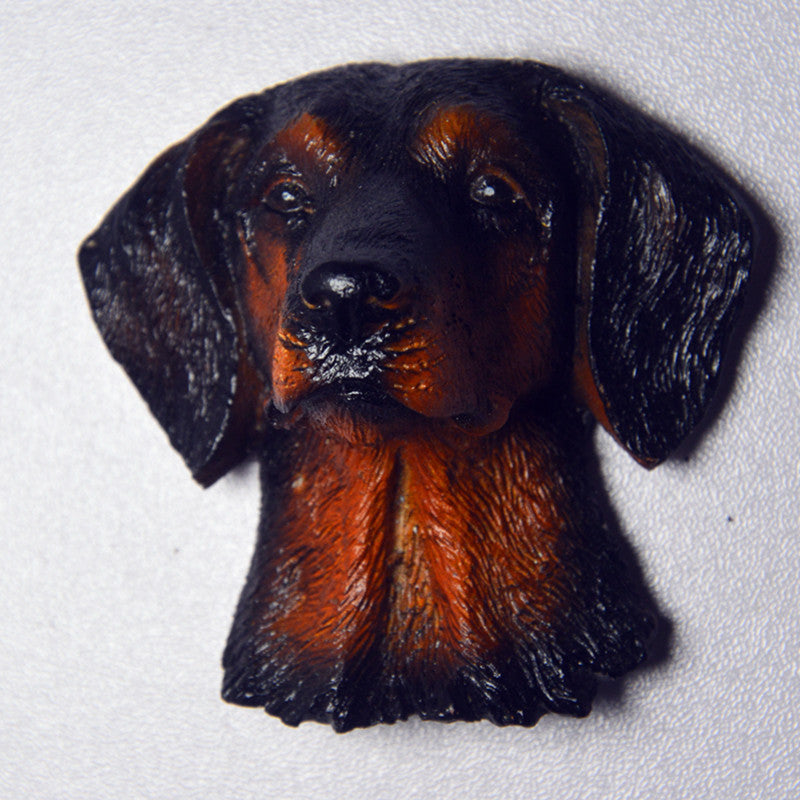 Dog Head Magnetic Refrigerator Magnet Decoration