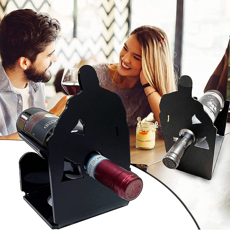 Creative Wine Bottle Rack Home Decoration