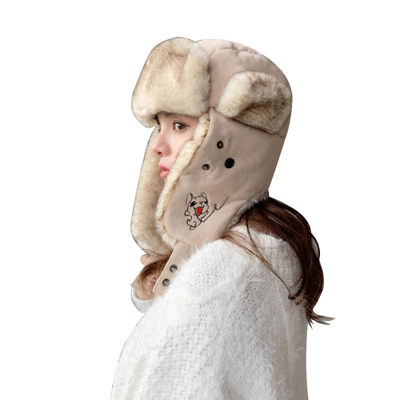 Cute puppy Lei Feng cartoon outdoor ski hat