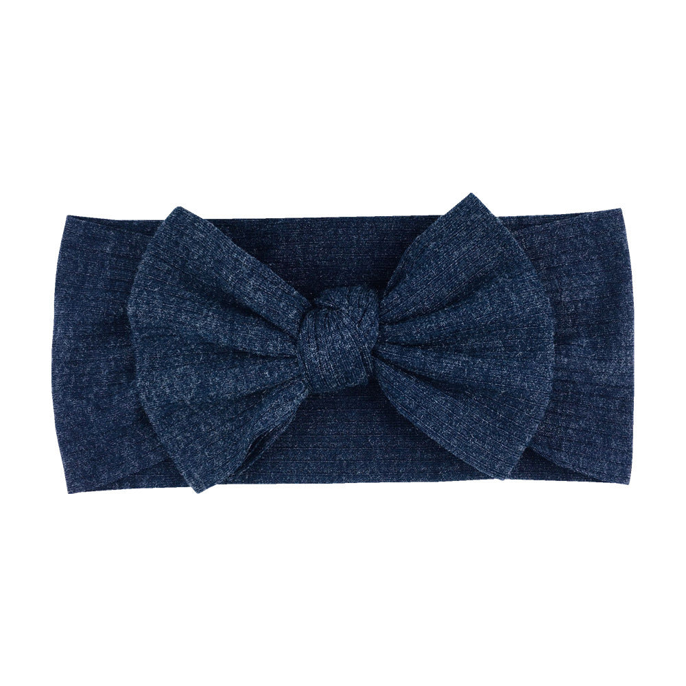 16-color Elastic Thread Single Layer Children Wide-edge Bow Baby Hair Band