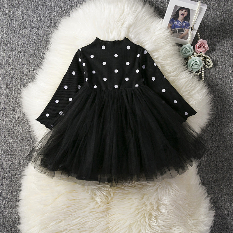 Vestido de niñas con lazo de cuerda flotante