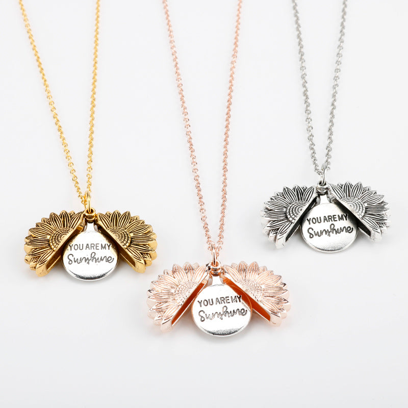 Collar de doble LETRAS DE GIRASOL