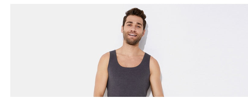 Silk Patch Traceless Thermal Vest For Men
