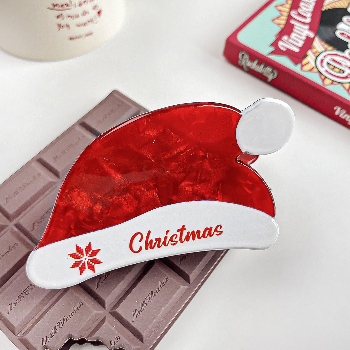 Christmas Acrylic Barrettes Cartoon Printing