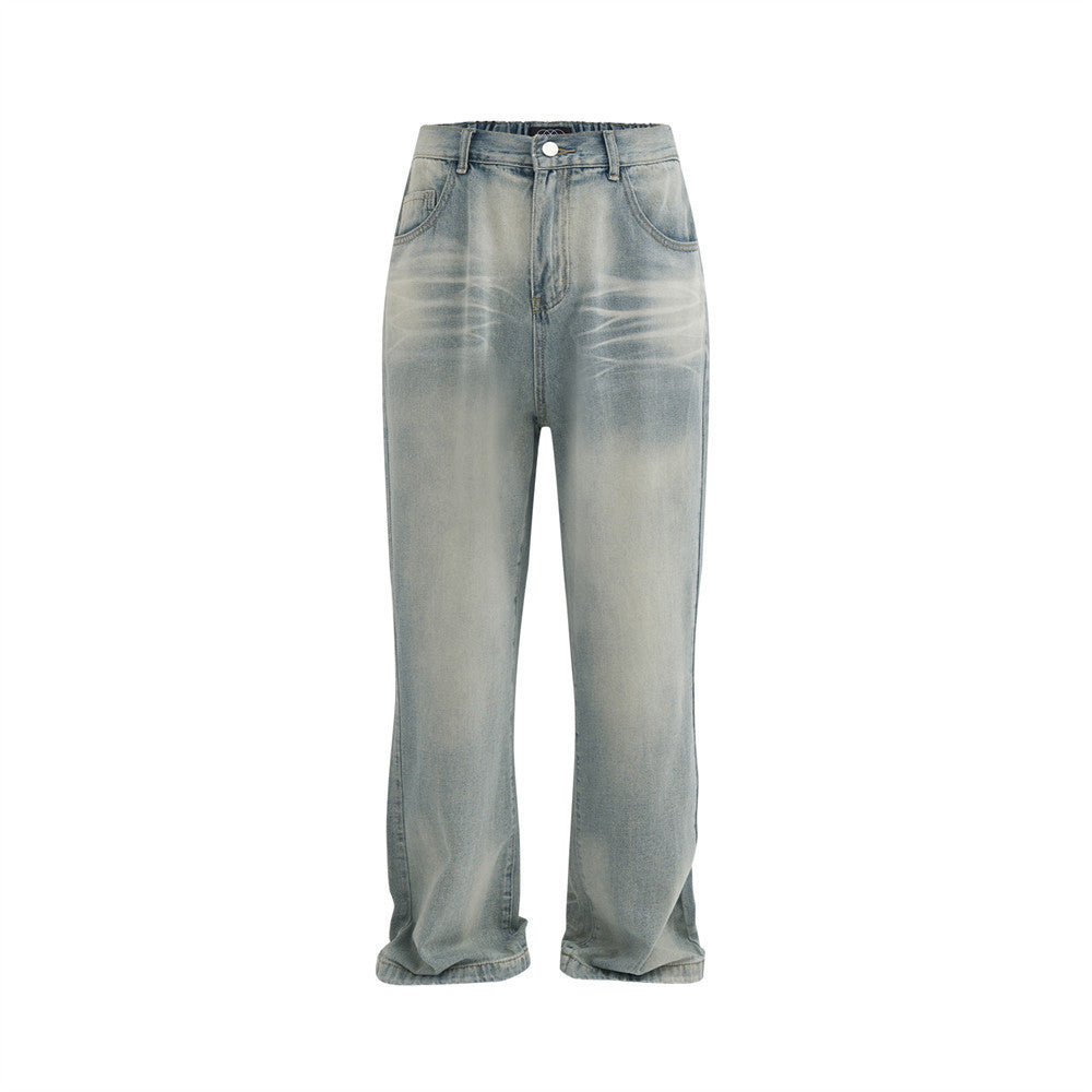 Retro Men's Casual All-matching Straight Pants