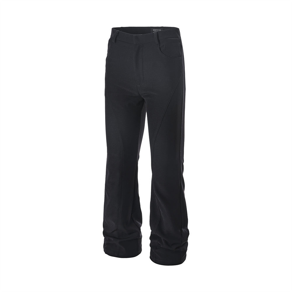 Men's Solid Color Wide Leg Overalls