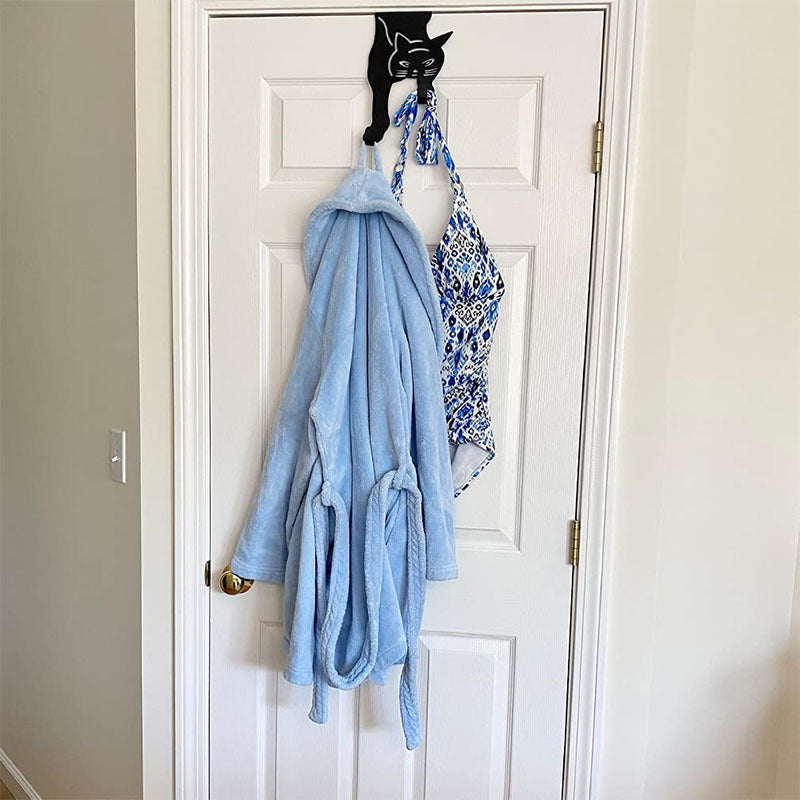 Creative Wall Nail Free Tiger Black Door Coat Hook
