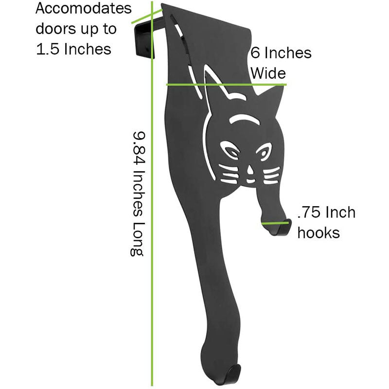 Creative Wall Nail Free Tiger Black Door Coat Hook