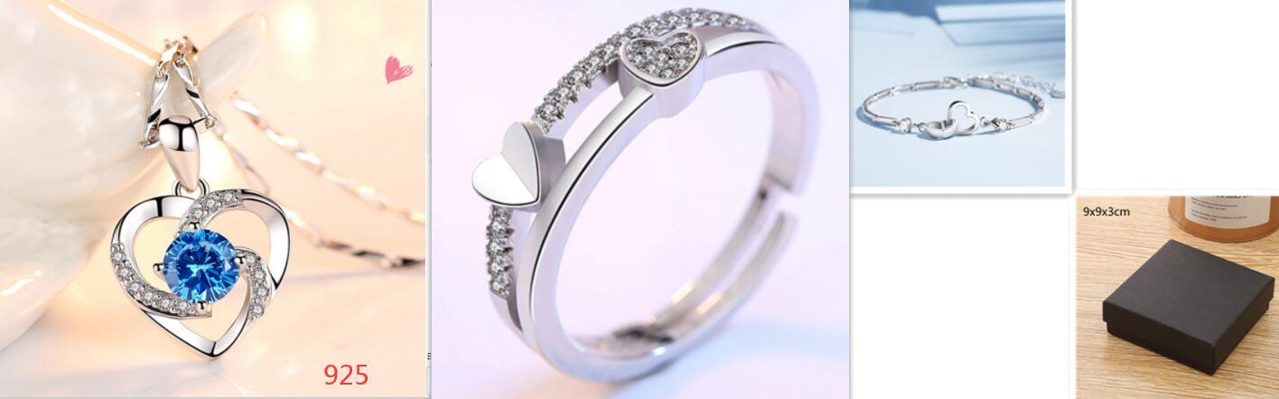 Pulseras de plata de ley 925 para mujer