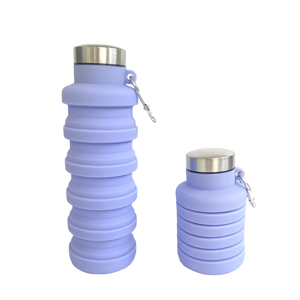 Taza plegable de silicona portátil al aire libre taza retráctil
