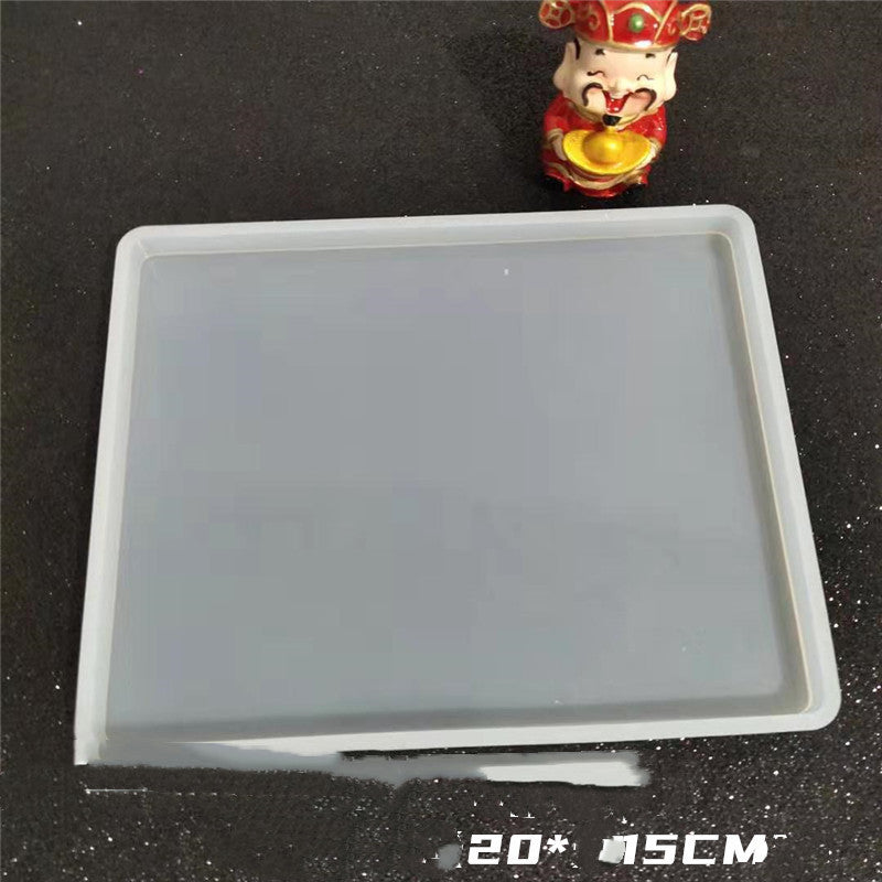 Diy Material Drop Glue Swing Table Base Tray Pressure Mud Plate Silicone Mold Handmade