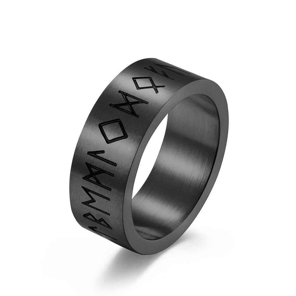 Anillo de titanio de acero mate cepillado para hombre y mujer pulseras