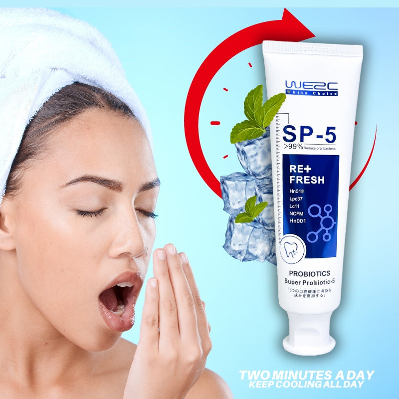 WE2C Whitening Toothpaste Teeth Cleaning Toothpaste Remove Plaque Remove Stains Oral Ordor Cleaning Bright Teeth Breath, Jasmine, Mint Gum Protection Foam Foaming SP5 Cleansing