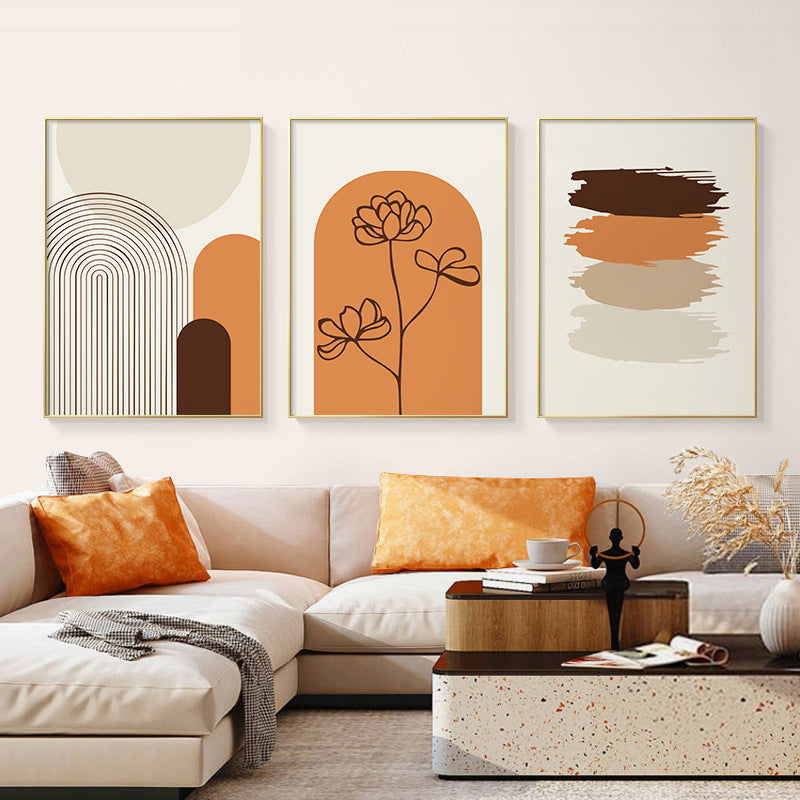 Decorative Painting Of The Living Room Sofa Background