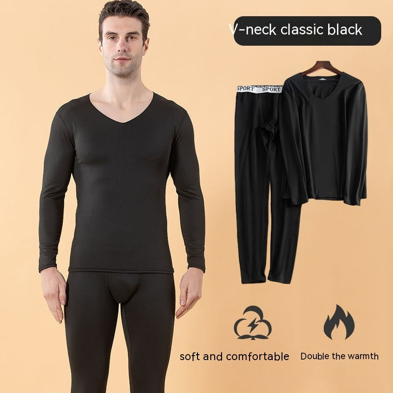 Milk Silk Seamless Thermal Underwear Men's Suit