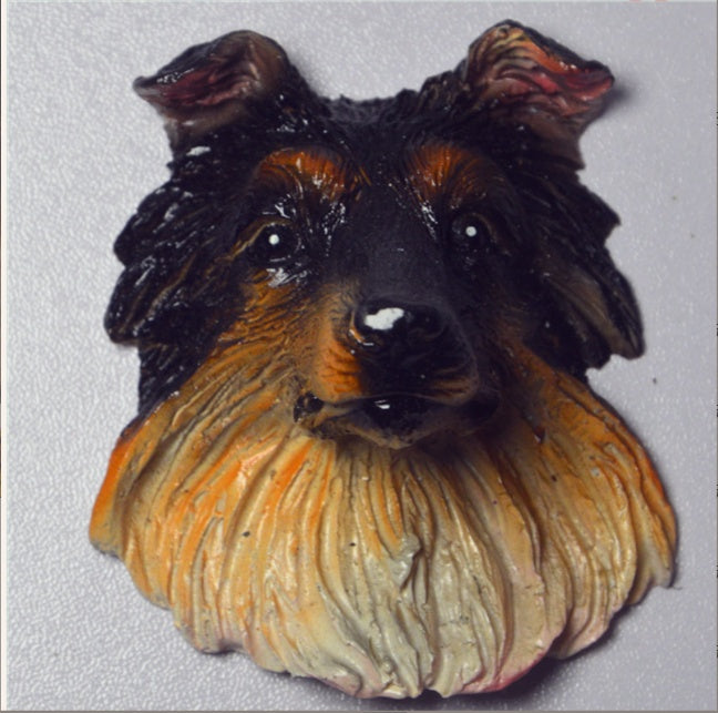 Dog Head Magnetic Refrigerator Magnet Decoration