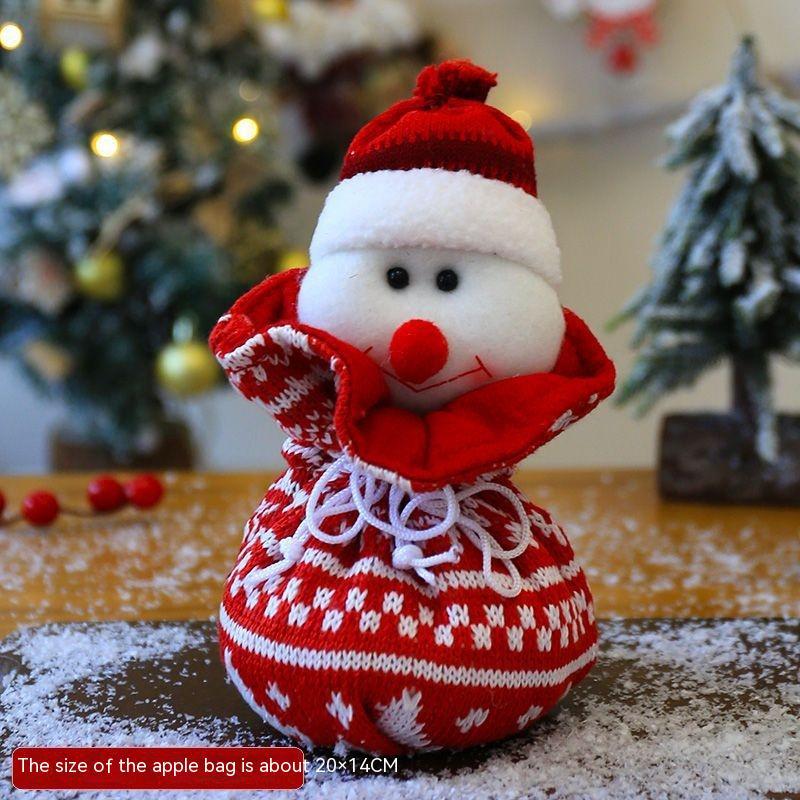 Christmas Eve Apple Gift Box Desktop Doll Ornaments