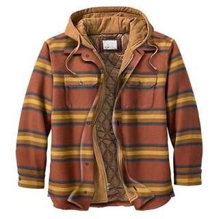 Leisure Hooded Jacket Off Two Lattice Coat