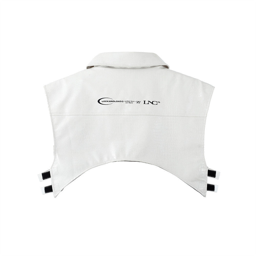 PU Leather Half Body Vest Man