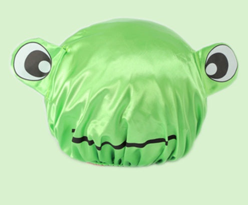 Cartoon Shower Double-layer Creative Waterproof Satin Cute Shampoo Children Shower