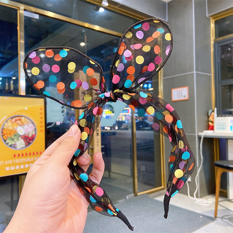 Polka Dot Color Polka Dot Bow Children Hairpin