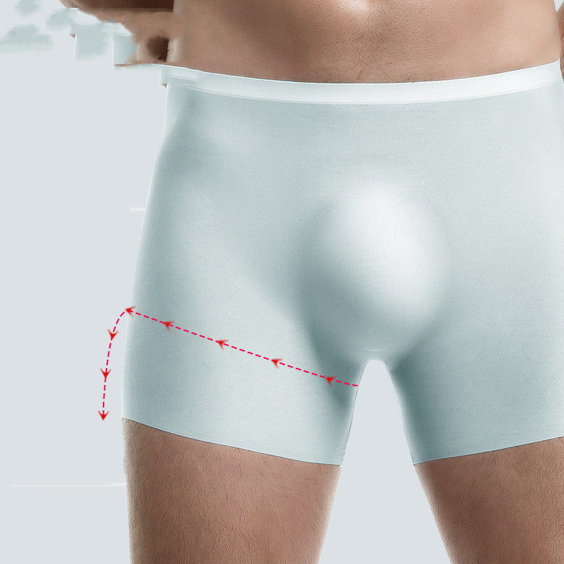 Ice Silk Lengthening Sports Summer Shorts